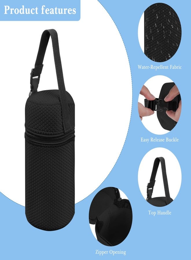 Linkidea Thermal Jar Carry Bag, Insulated Lunch Bag with Shoulder Strap, Suitable for Office Work, Outdoor Picnics, Compatible with THERMOS 24 oz, Serlium, Bidakid, Blockhutte (Black) - Image 3