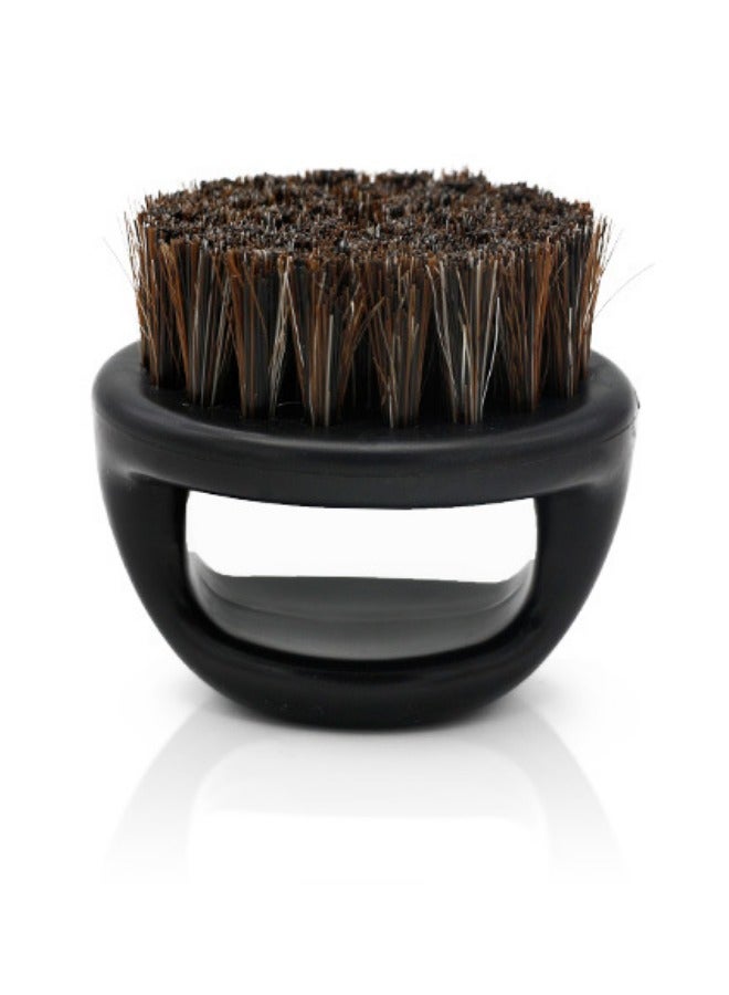 Promotion！ Natural Bristle Beard Brush Black 7 x 6 x 5.3cm