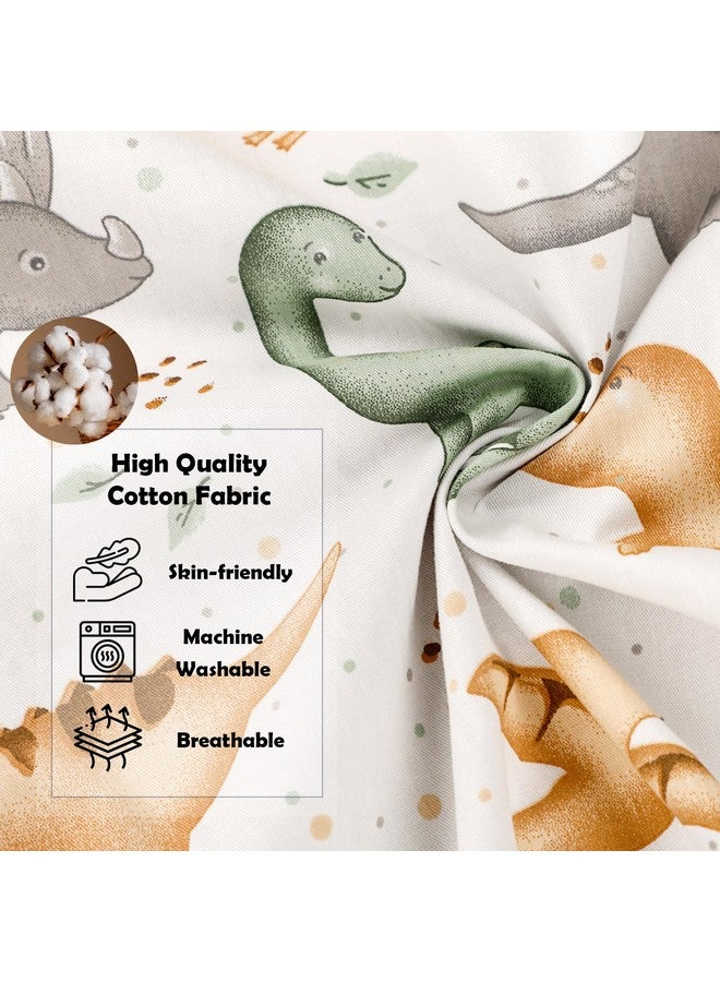 غطاء كرسي استرخاء للأطفال من هوياكس، 100% قطن، قابل للعكس، بنقشة ديناصور، متوافق مع معظم كراسي الاسترخاء - Image 4