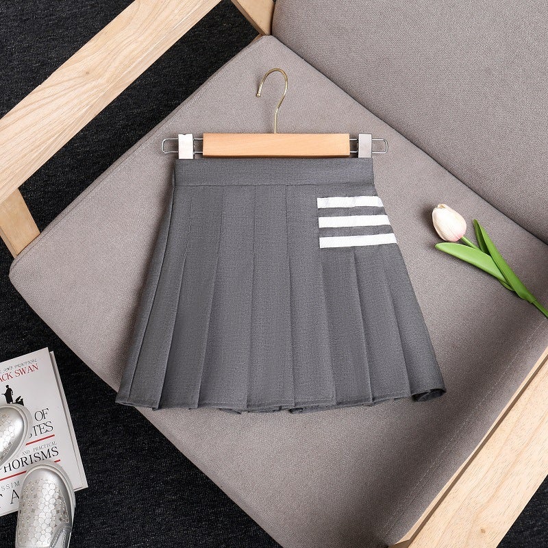Tb Pleated Skirt Girls College Style Jk Slim Skirt All-Match Short Skirt Anti-Light Suit Skirt Pants - Image 5