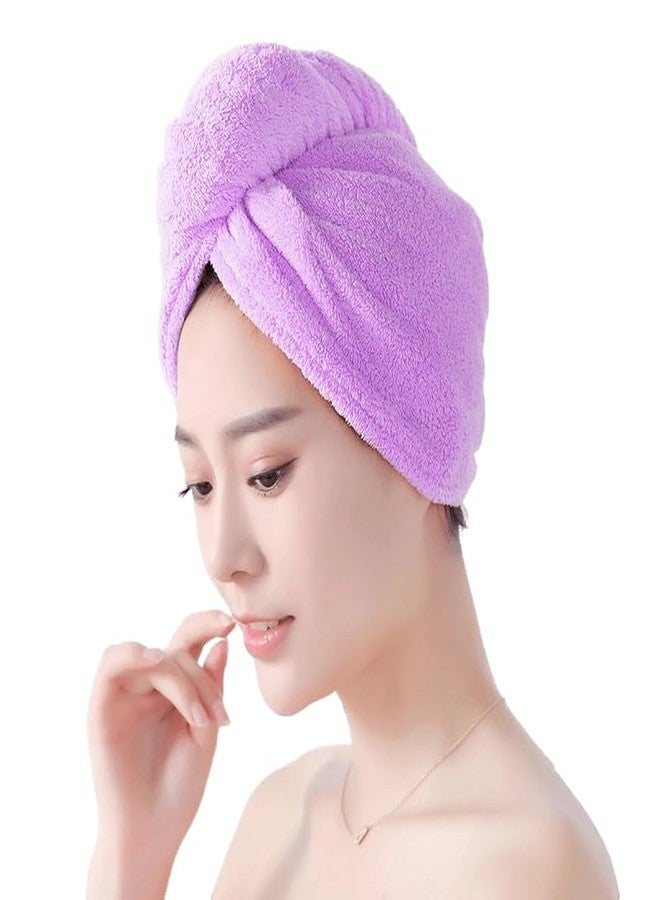 Giffy® 500 GSM Soft Microfiber Towels Shower Cap Bath Hats for Women Dry Hair Cap Quick Drying Turban Head Girl Towel, (L, 1) - Image 1