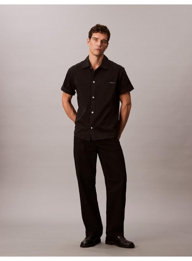 Calvin Klein Jeans Relaxed Stretch Cotton Utility Shirt - Image 4