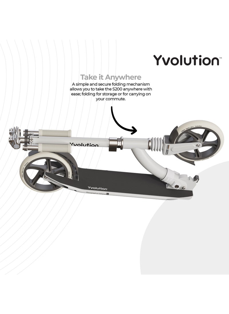 Yvolution Yvolution 2 Wheel Scooter S200 - White  - Image 2