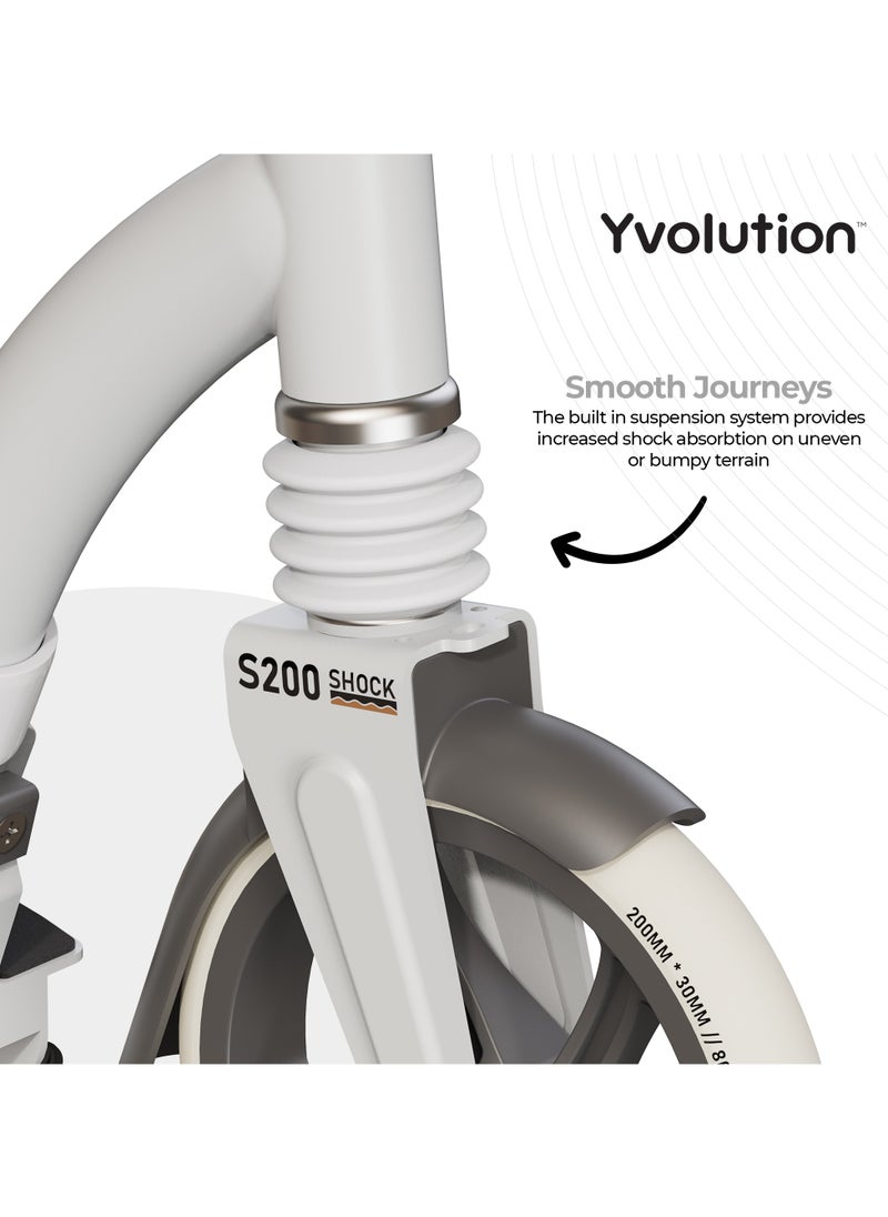 Yvolution Yvolution 2 Wheel Scooter S200 - White  - Image 3