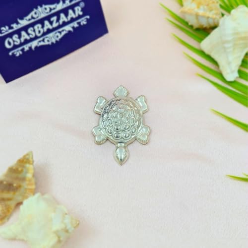 Osasbazaar Pure Silver Turtle Tortoise Kachua for Vastu Feng Shui Good Luck - 97%-99% Pure BIS Hallmarked - Image 4