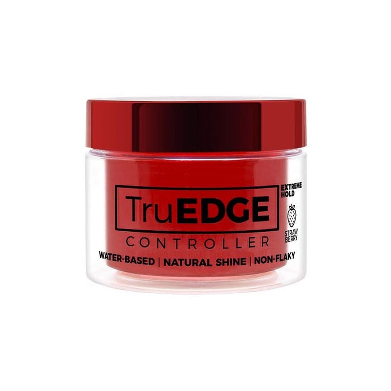 TruEDGE Controller Extreme Hold WaterBased Pomade  Ntaural Shine  NonFlaky Scented Edge Control  Perfect for HairBraiding Strawberry