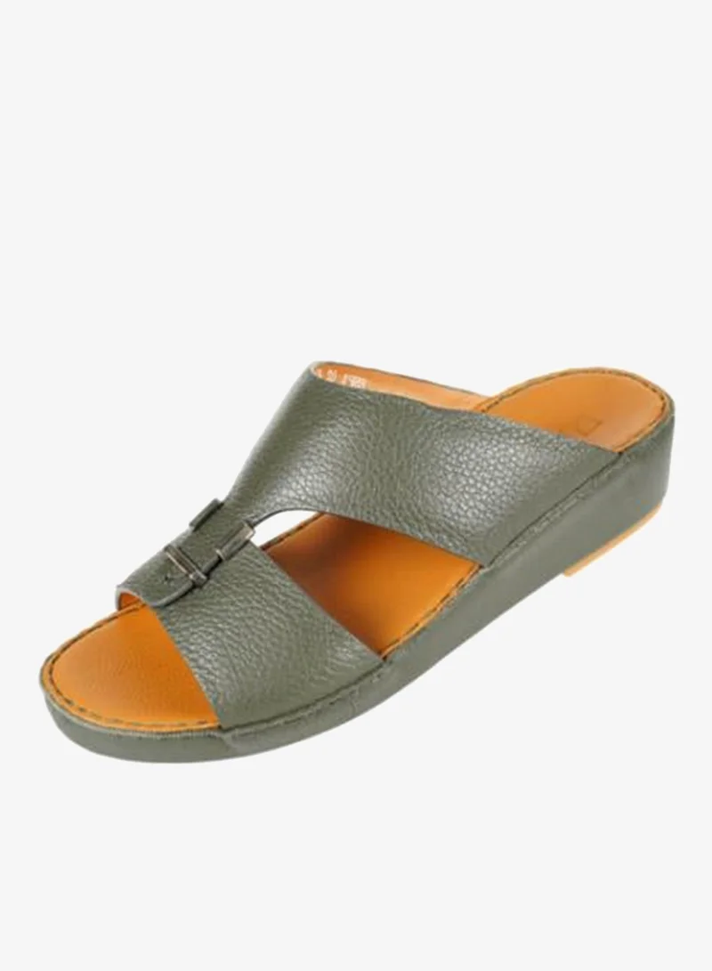 008-3512 Barjeel Mens Arabic Sandals  BSP1-02 Olive