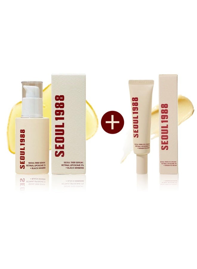 K-SECRET Seoul 1988 Anti-Aging Skincare – Retinal Liposome Serum + Eye Cream, Korean Formula(Packaging May Vary) - Image 2