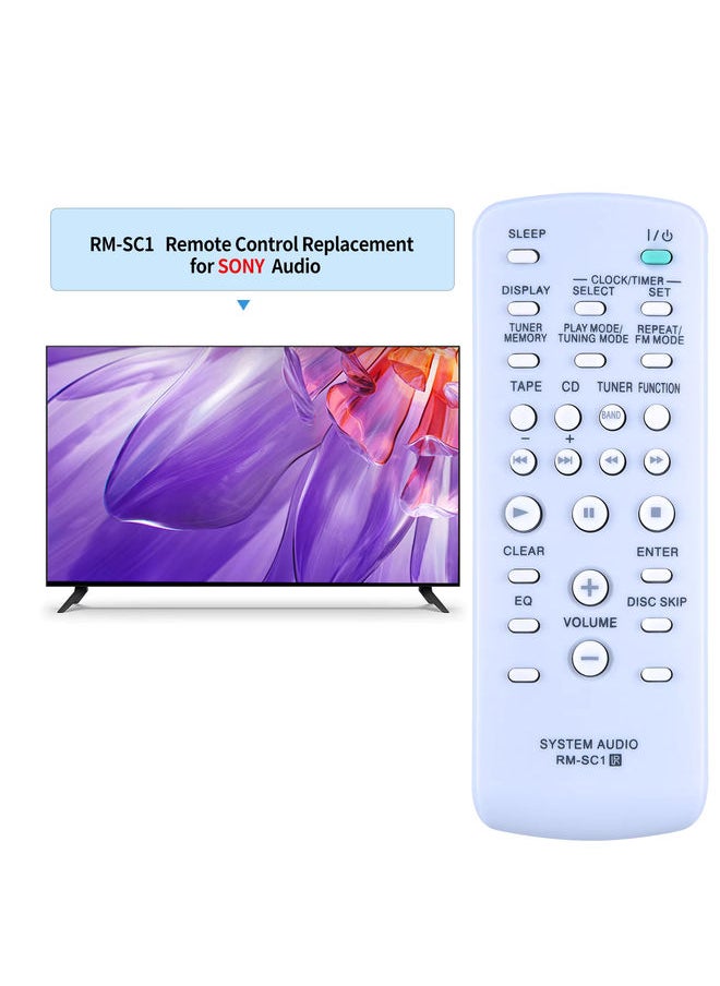 RM-SC1 Replacement Remote Control Applicable for Sony Mini Hi-Fi Stereo System MHC-GX450 CMT-NE3 MHC-GX250 MHCGX450 CMTNE3 MHCGX