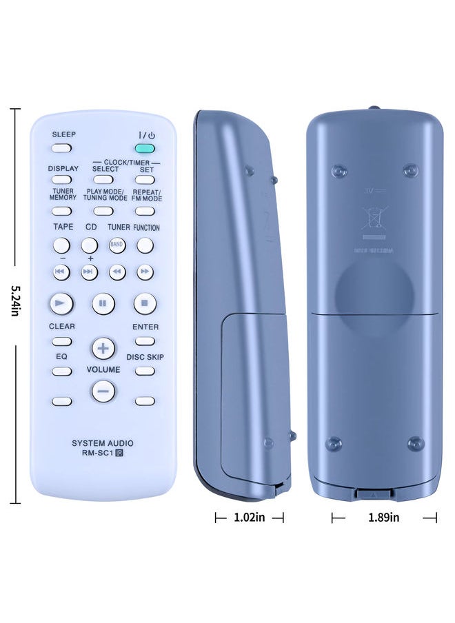 RM-SC1 Replacement Remote Control Applicable for Sony Mini Hi-Fi Stereo System MHC-GX450 CMT-NE3 MHC-GX250 MHCGX450 CMTNE3 MHCGX