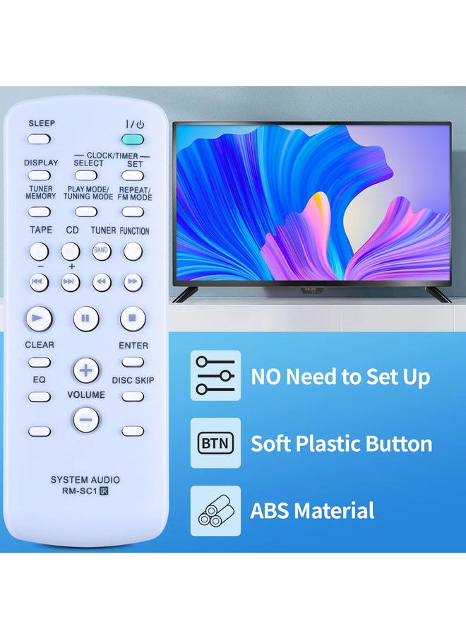RM-SC1 Replacement Remote Control Applicable for Sony Mini Hi-Fi Stereo System MHC-GX450 CMT-NE3 MHC-GX250 MHCGX450 CMTNE3 MHCGX
