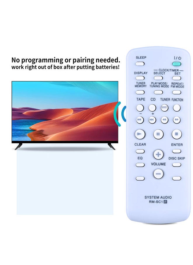 RM-SC1 Replacement Remote Control Applicable for Sony Mini Hi-Fi Stereo System MHC-GX450 CMT-NE3 MHC-GX250 MHCGX450 CMTNE3 MHCGX