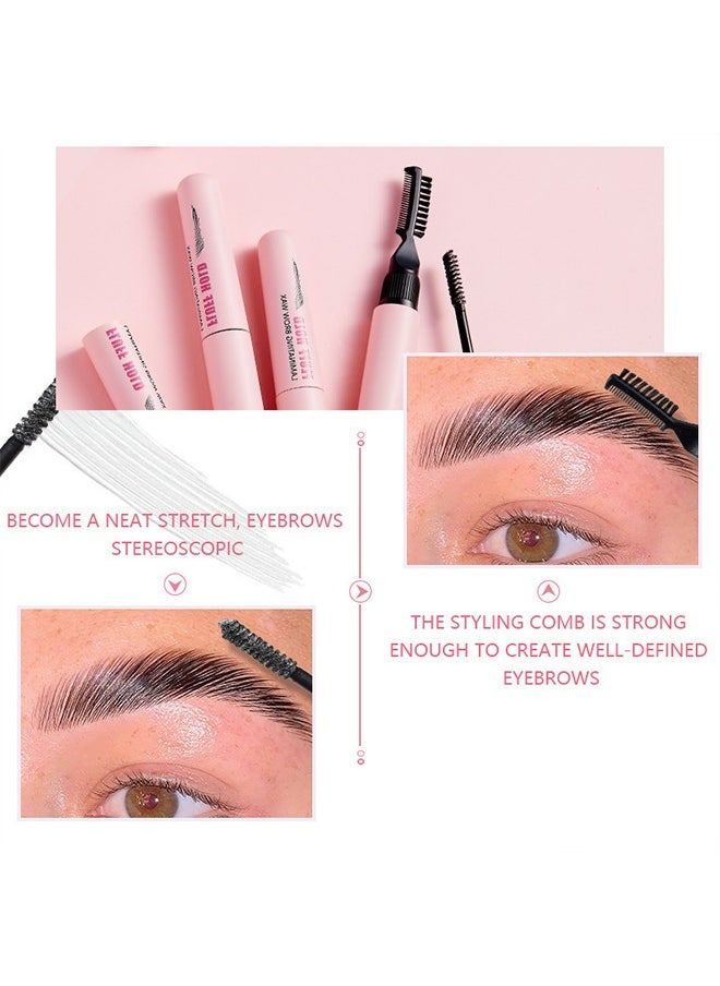 pudaier Laminating Brow Wax- Fluffy Brows Clear Brow Gel, No Sticky,Long Lasting Eyebrow Setting Gel,Healthy Waterproof Eyebrow Gel Brow Lamination Effect 8g  - Image 3