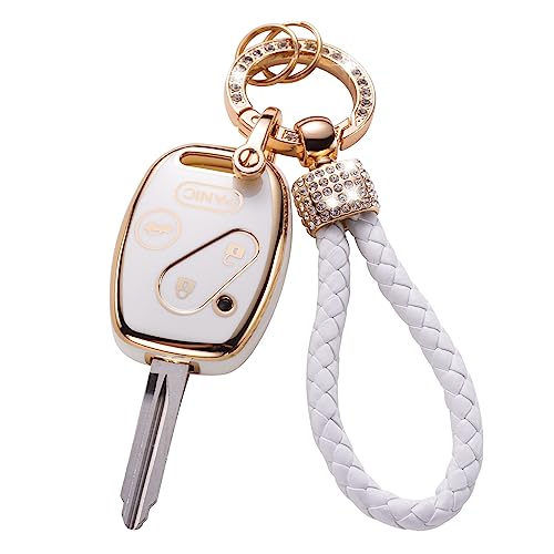 Gematay for Honda Key Fob Cover with Keychain Lanyard, Key Fob Protector Compatible with Honda 2003-2012 Accord / 2006-2013 Civic EX / 2009-2015 Pilot /2005-2006 CR-V Smart Key Case Holder - Image 1