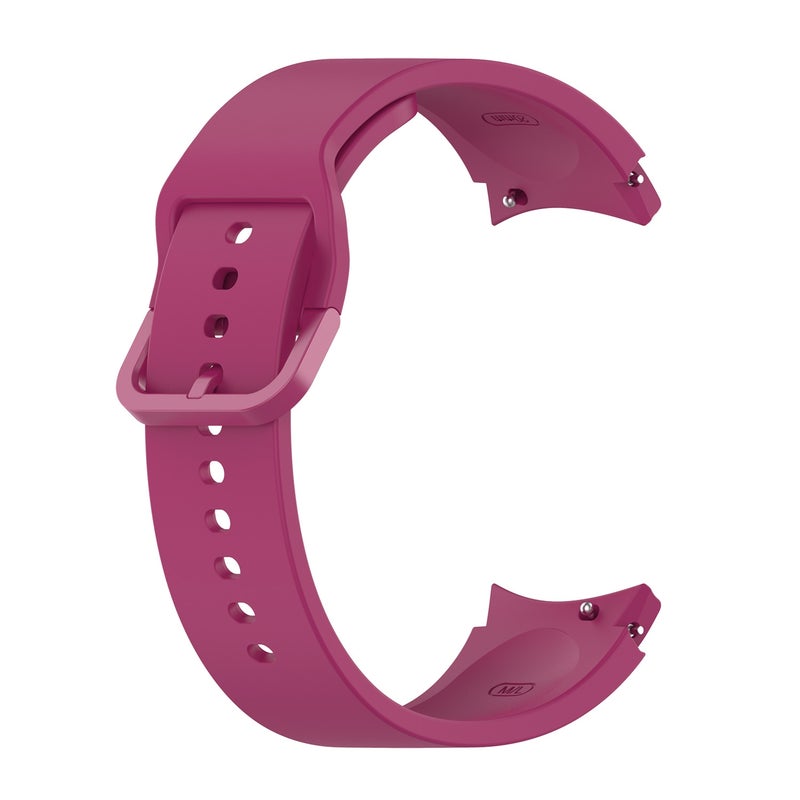 Replacement Strap For Samung Galaxy Watch4 40mm / 44mm Silicone Flat Buckle Watch Band(Wine Red) - Image 1