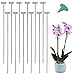 GROWNEER GROWNEER 12 Packs 36 Inches Garden Flower Support Plant Support Stakes, with 15 Pcs Plant Labels, Single Plant Stem  - Image 2