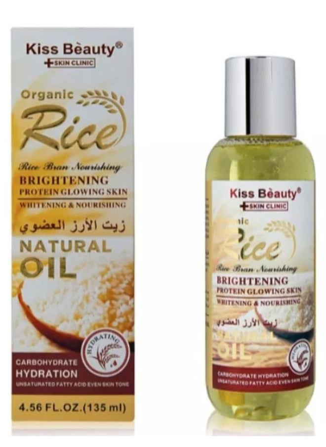 Kiss Beauty KISS BEAUTY SERUM ORGANIC RICE NATURAL OIL 135ML  - Image 1