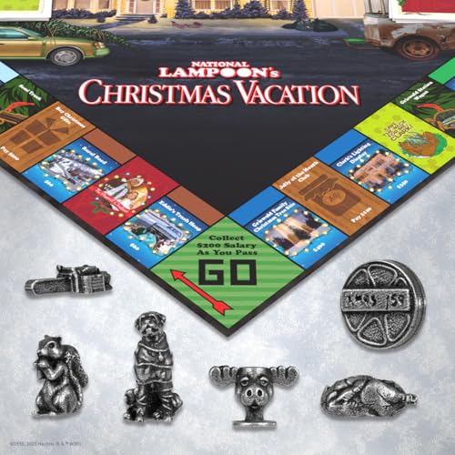 USAopoly Monopoly National Lampoons Christmas Vacation, Featuring Themed Tokens Squirrel, Egg Nog Glass, Chainsaw & More, 2-6 Players, Ages 15+, Play Time 60+, Officially Licensed National Lampoons Board Game - Image 3
