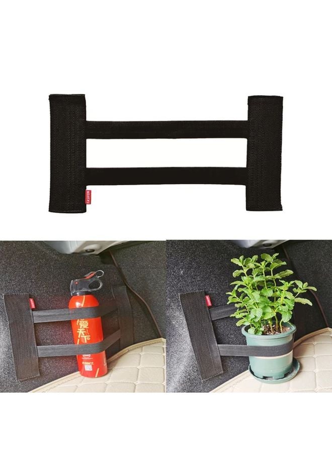 Adjustable Car Trunk Elastic Strap Black S Size 7 87x12 6 Inch Storage Organizer - Image 1