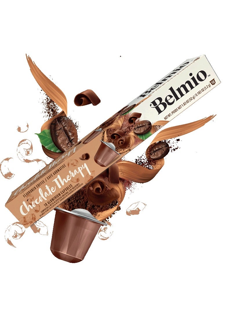 Belmio Chocolate Therapy Coffee Capsules Pack of 8-Compatible with Nespresso Original Line MachineBelmio Chocolate Therapy Coffee Capsules Pack of 8, Compatible with Nespresso Original Line Machine - Image 2