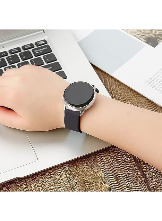 22mm Silicone Strap Compatible with Samsung Galaxy Watch 3 45mm / Gear S3 / Huawei GT3 46mm / GT2E / Pro / GT3 GT2 46mm / Honor Magic Watch 2 46mm / Amazfit GTR4 / GTR3 - Image 4