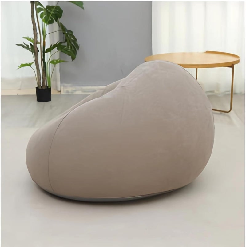 Bean Bag Chairs Inflatable Camping Sofa Chair Blow up Chairs Folding Portable Inflatable Chair for Living Room Bedroom Reading Room (Grey) - Image 5