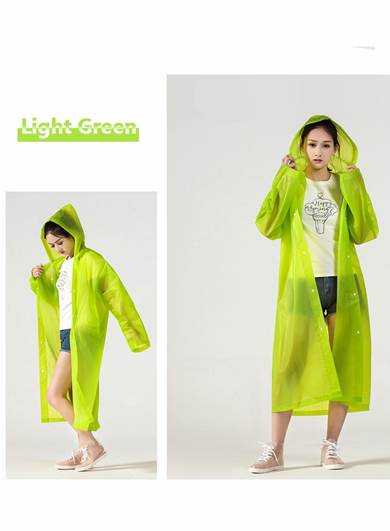 SYOSI Raincoat Rain Ponchos for Adults Women Men   1 Pack Reusable EVA Clear Portable Rain Coats Lightweight Jackets with Hood, Rain Ponchos Adults Packable Poncho Adult Clear Hood - Image 3