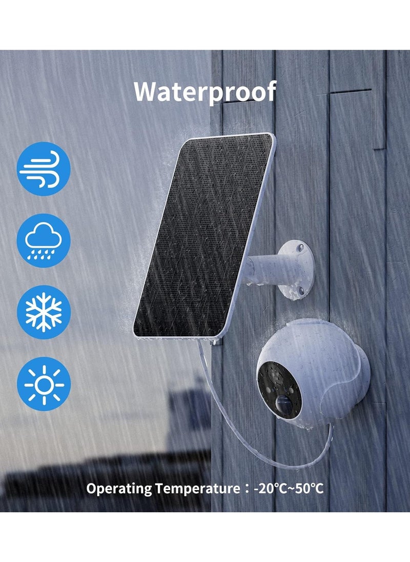 SwitchBot لوحة شمسية فقط لكاميرا الأضواء الخارجية SwitchBot، لوحة شمسية 5 واط لكاميرا الأمان القابلة لإعادة الشحن، مقاومة للماء 360 درجة قابلة للتعديل، مصدر طاقة مستمر  - Image 5