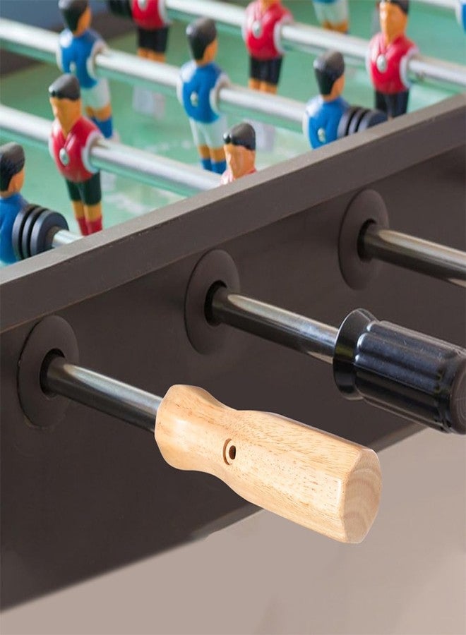 HOLIDYOYO Foosball Table Handles 2 Pack Wooden Replacement Grips for Indoor Soccer Table Game Poles with Octagonal Design Easy Assembly Enhancing Family Entertainment - Image 4