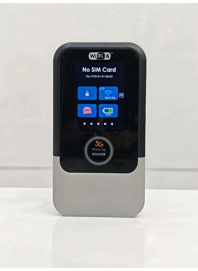 TOPLINK M52 5G Mobile WiFi Router - Up to 2600Mbps Ultra-Fast Speed, Supports 32 Devices Simultaneously, 4000mAh Long Battery Life + eSIM - Image 2