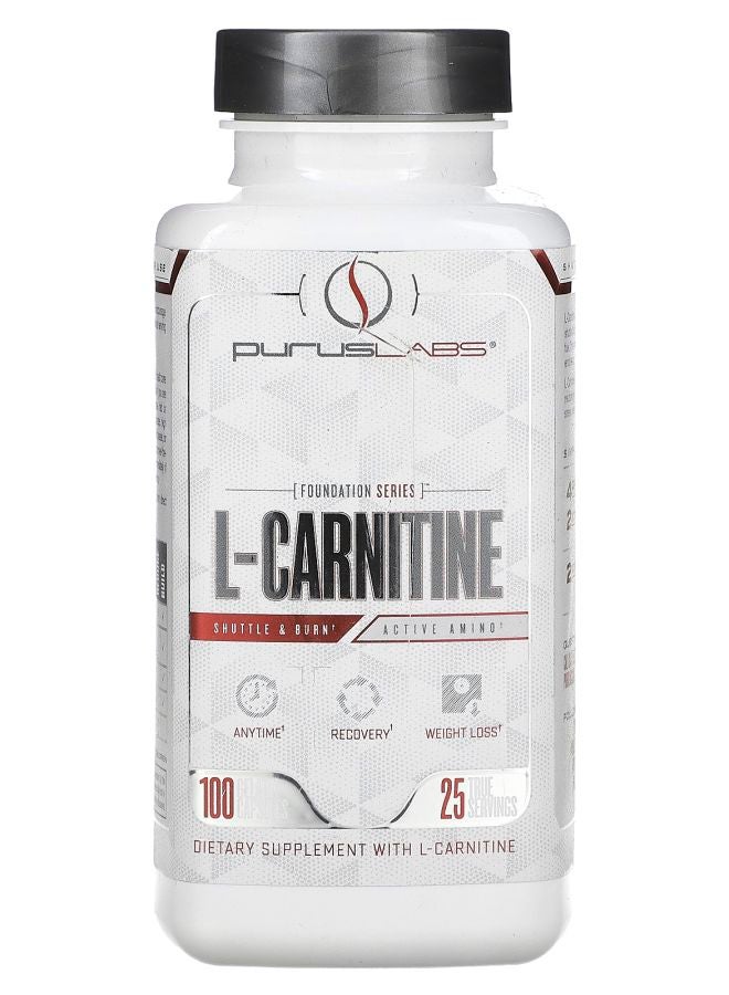 Purus Labs سلسلة الأساس LCarnitine 100 كبسولة جيلاتينية