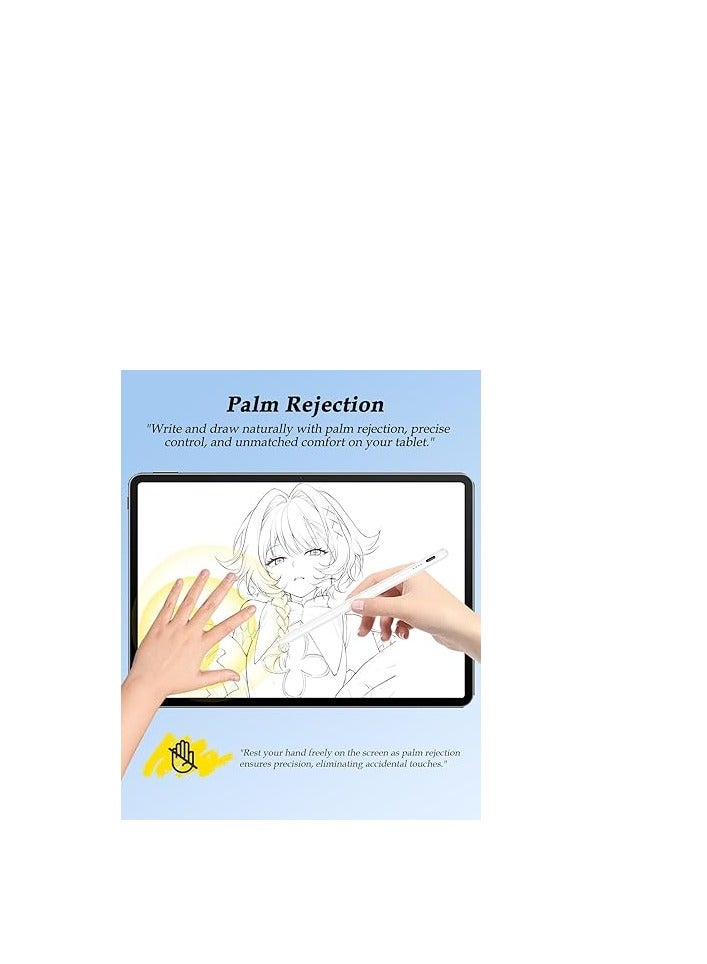 Stylus Pen for iPad 10th/9th/8th/7th/6th Generation (2018-2025 Models), Palm Rejection Pen Compatible with Apple iPad Pro 13"/12.9"/11" (M4), iPad Mini 6/5, iPad Air 5/4/3 (M2) - Image 5