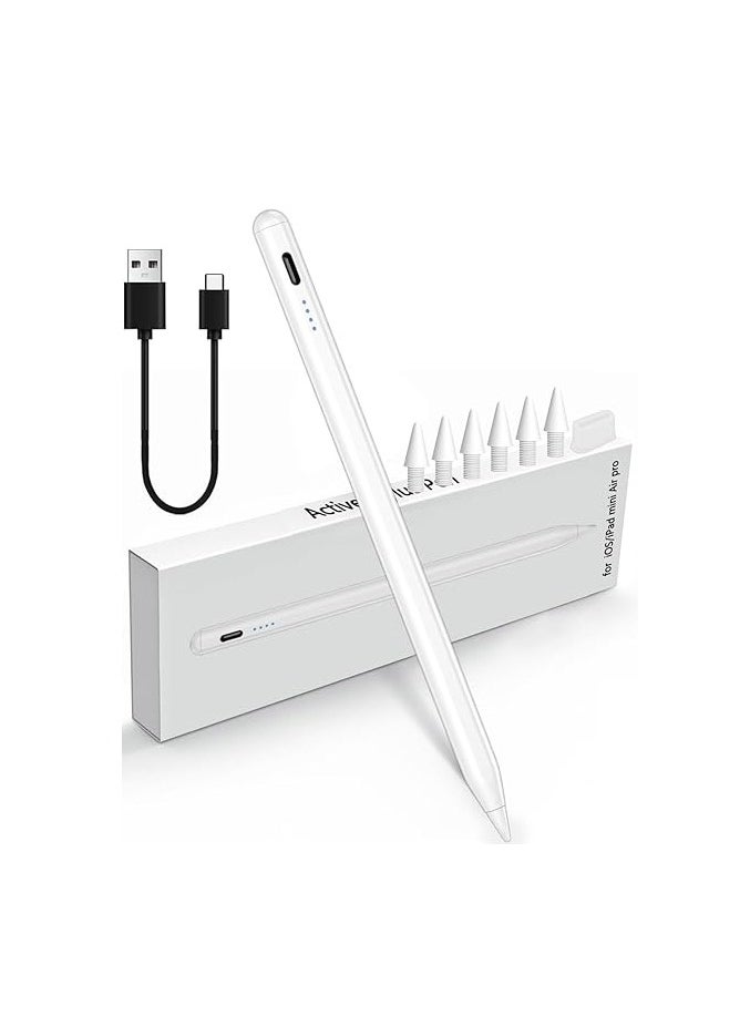 Generic - Stylus Pen for iPad 10th/9th/8th/7th/6th Generation (2018-2025 Models), Palm Rejection Pen Compatible with Apple iPad Pro 13"/12.9"/11" (M4), iPad Mini 6/5, iPad Air 5/4/3 (M2) - Image 1