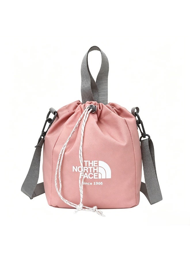 The North Face Pink Drawstring Bucket Bag - Image 1