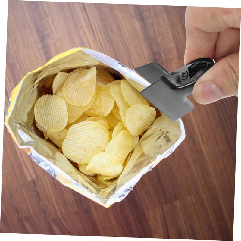 Black Stainless Steel T Shaped Bag Sealing Clip For Food Storage Snacks Fresh - Image 5