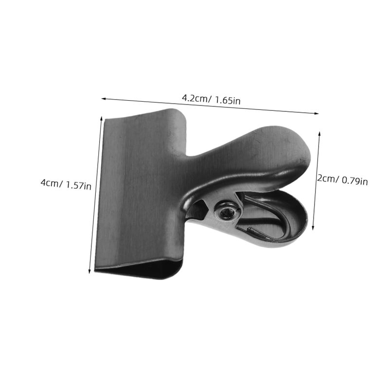 Black Stainless Steel T Shaped Bag Sealing Clip For Food Storage Snacks Fresh - Image 3