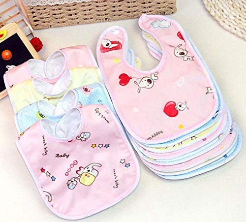 BabyGo Waterproof Baby Apron Bibs | Soft & Comfortable Feeding Bibs, Spill-Proof, Easy-to-Clean, Durable & Reusable Apron Bibs for Infants, Babies & Toddlers | Set of 3 (Multicolor) - Image 4