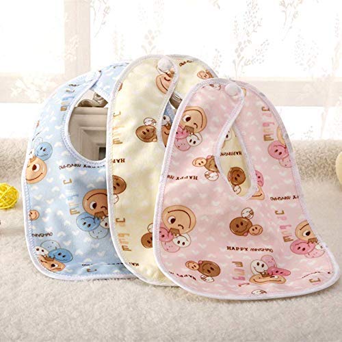 BabyGo Waterproof Baby Apron Bibs | Soft & Comfortable Feeding Bibs, Spill-Proof, Easy-to-Clean, Durable & Reusable Apron Bibs for Infants, Babies & Toddlers | Set of 3 (Multicolor) - Image 3