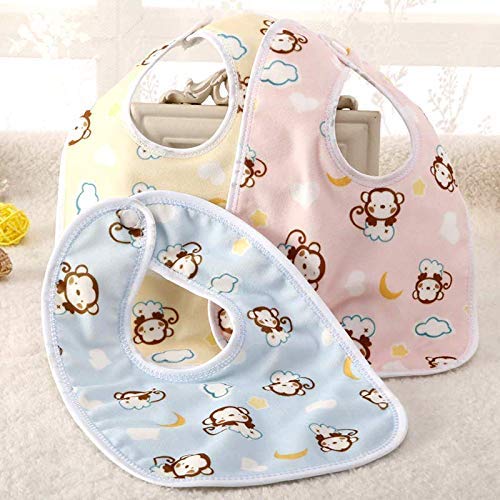 BabyGo Waterproof Baby Apron Bibs | Soft & Comfortable Feeding Bibs, Spill-Proof, Easy-to-Clean, Durable & Reusable Apron Bibs for Infants, Babies & Toddlers | Set of 3 (Multicolor) - Image 2