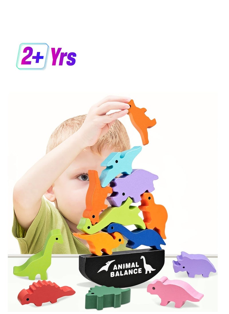 Daytoyz Wooden Stacking Toddler Toys for 2 3 4 5 6 Year Old Boys Toys, Montessori Learning Toys Age 2-6 Year Old Boys Birthday Gifts  - Image 1