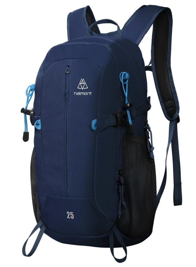 Haimont 25L Lightweight Hiking Daypack with Rain Cover, Navy Blue - Image 1