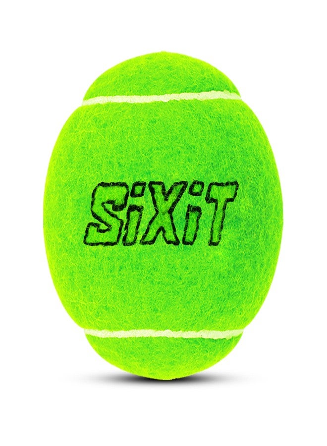 Sixit Rubber Lite Cricket Tennis Ball Pack Of 2, Green - Image 1