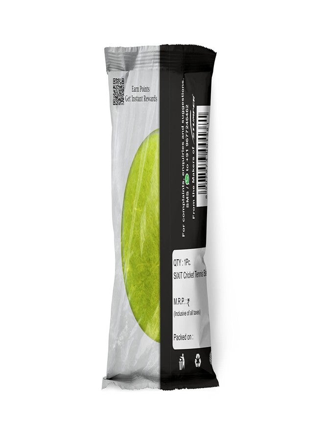 Sixit Rubber Lite Cricket Tennis Ball Pack Of 2, Green - Image 5