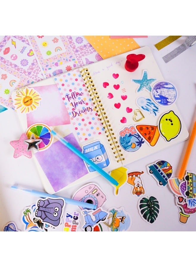 Journal Set for Girls, Kids Diary Scrapbook Kit, Birthday Gift and Back to School Stationery - Image 2