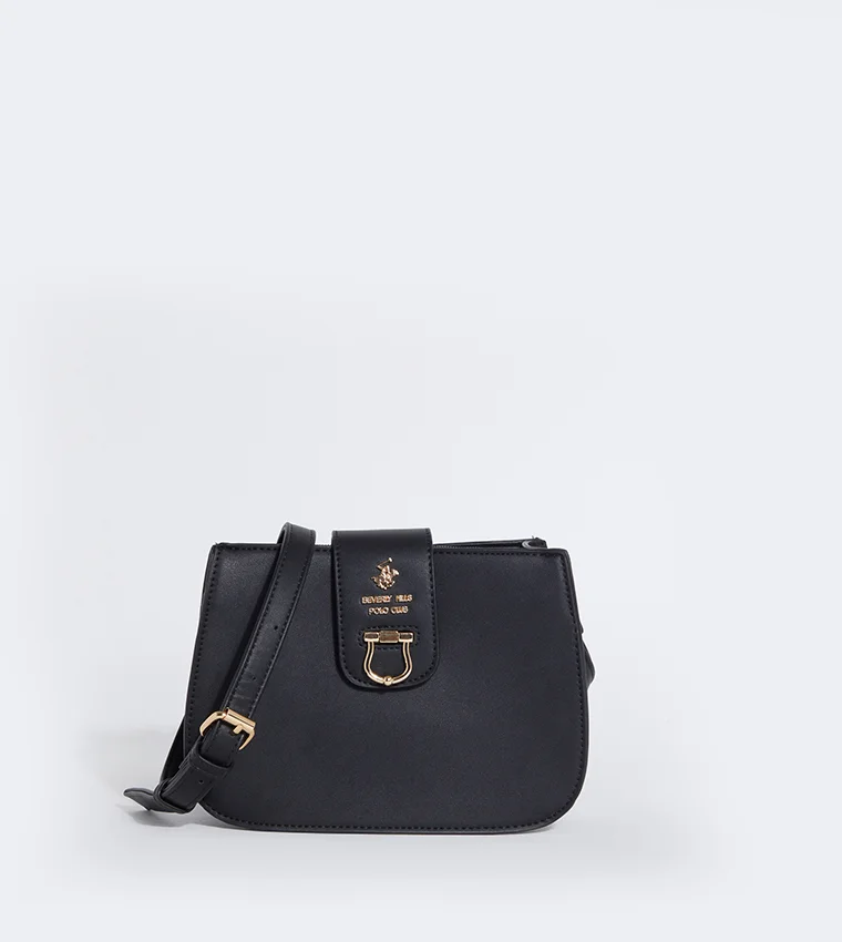 BEVERLY HILLS POLO CLUB Logo Metal Crossbody Bag