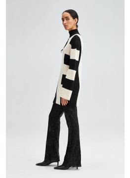 Touche Asymmetrical Striped Knitwear Sweater  - Image 4