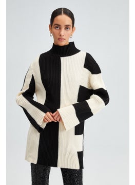 Touche Asymmetrical Striped Knitwear Sweater  - Image 1