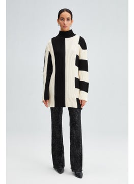 Touche Asymmetrical Striped Knitwear Sweater  - Image 3