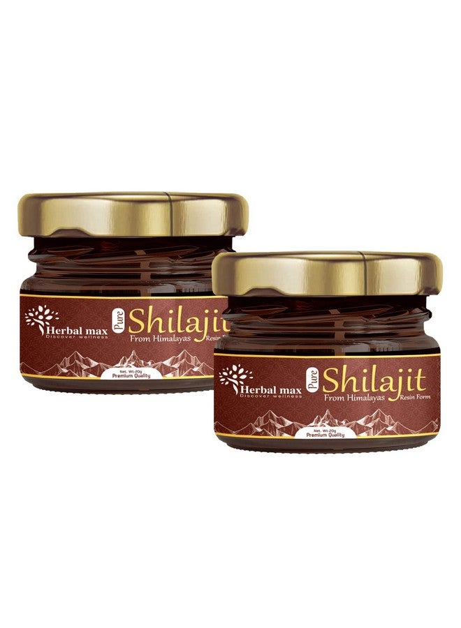 Herbal max Himalayan Shilajit Shilajeet Resin 20g (Pack of 2) | Shilajeet Resin Original | Himalayan Shilajit Original |Pure Shilajit Resin Fulvic Acid | For Endurance Stamina Strength Energy Immunity - Image 1