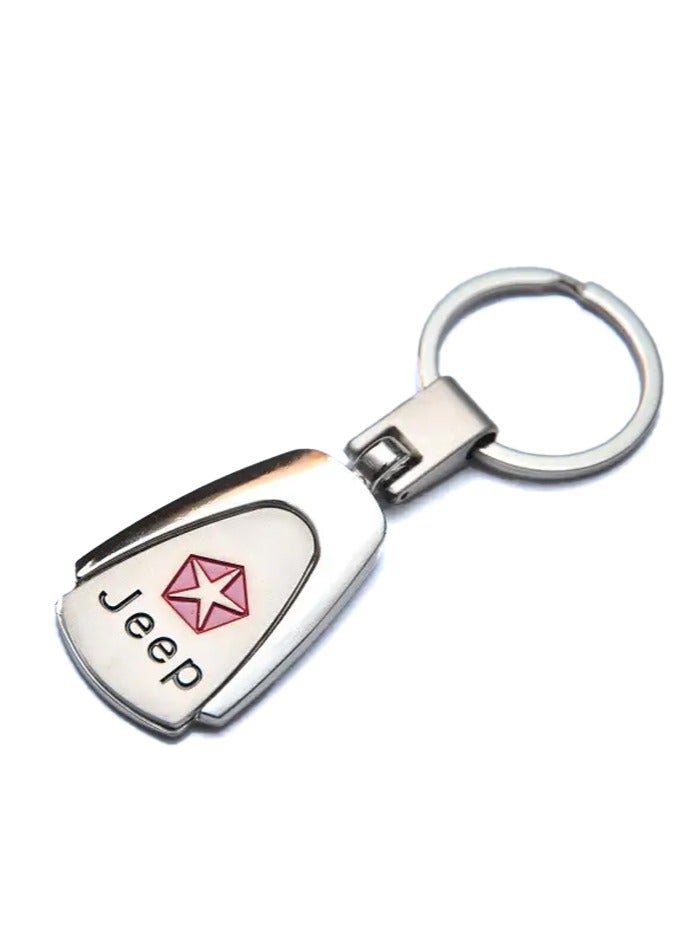 Service Zone 3D Logo Keychain For Jeep Compass Wrangler Grand Cherokee Avenger - Image 1